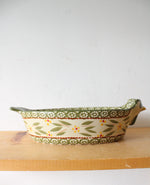 Temptations By Tara Old World Green 1.5 Quart Oval Chicken Dish