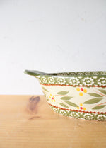Temptations By Tara Old World Green 1.5 Quart Oval Chicken Dish