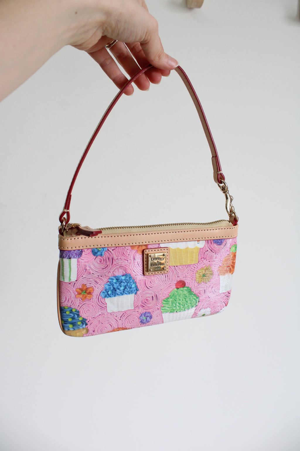 Kate Spade Pink Cupcake Print Wristlet Wallet/Mini Purse