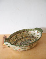 Temptations By Tara Old World Green 1.5 Quart Oval Chicken Dish