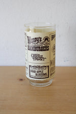 Vintage Newspaper Print Drinking Glass