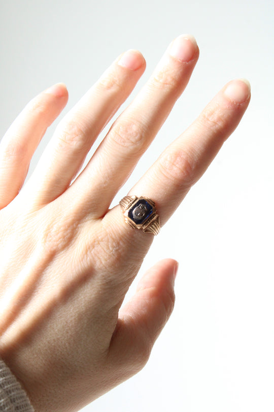 CF 1957 10K Yellow Gold Class Ring | Size 7.5