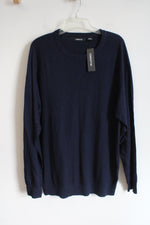 NEW Claiborne Navy Blue Knit Sweater | XXL