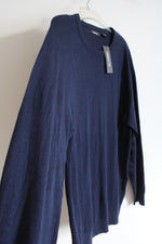 NEW Claiborne Navy Blue Knit Sweater | XXL