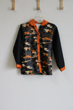 Green Orange Camo Raincoat | 10