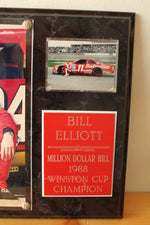 "Million Dollar Bill" Bill Elliot Framed Commemorative Photo Plaque - 1988 Winston Cup Championship
