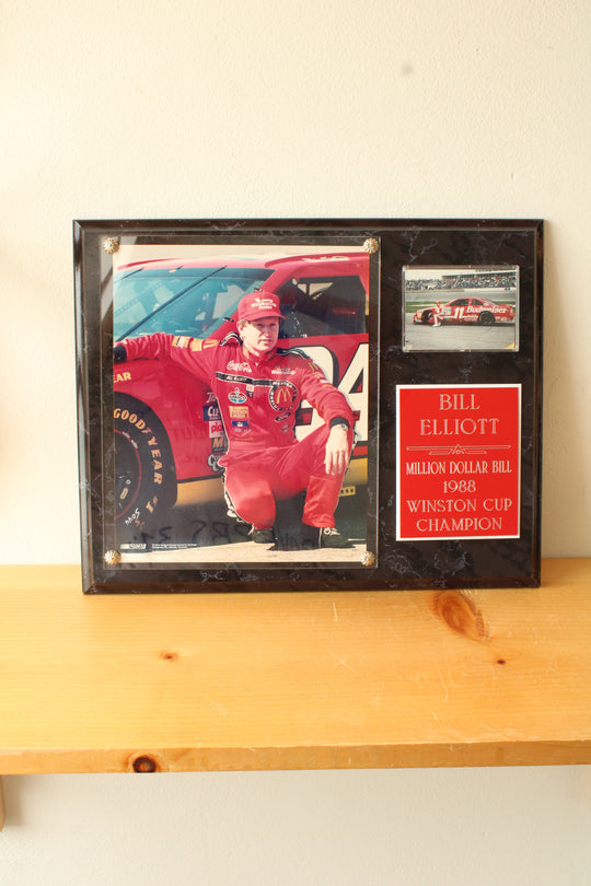 "Million Dollar Bill" Bill Elliot Framed Commemorative Photo Plaque - 1988 Winston Cup Championship