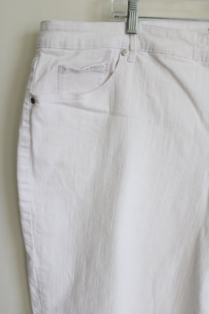 Gloria Vanderbilt White Denim Capri | 24W