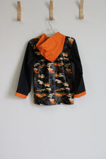 Green Orange Camo Raincoat | 10