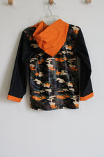 Green Orange Camo Raincoat | 10