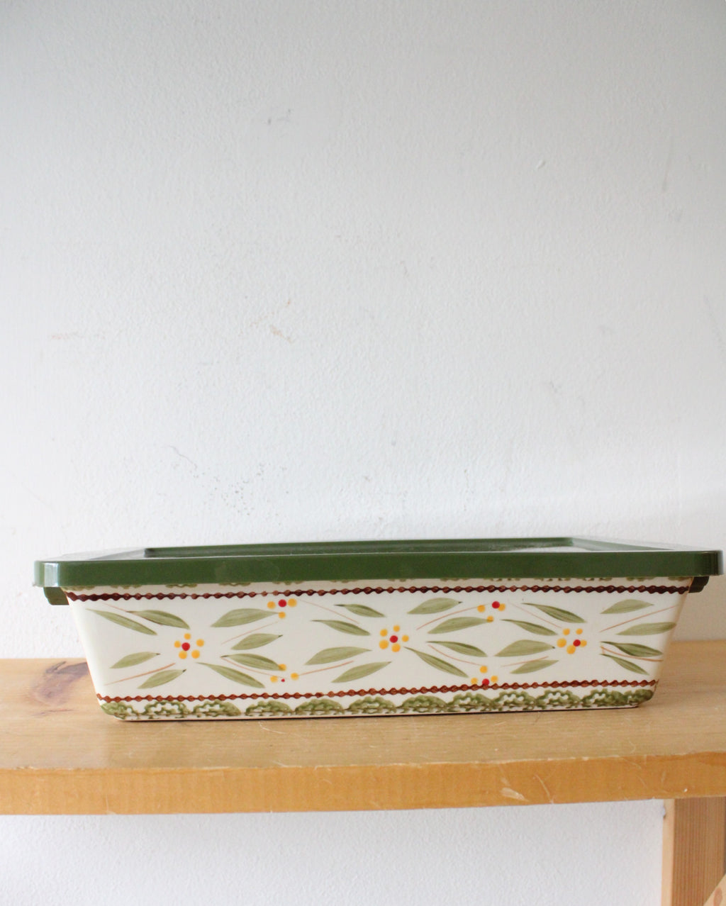 Temptations By Tara Old World Green 2.5 Quart Baking Dish