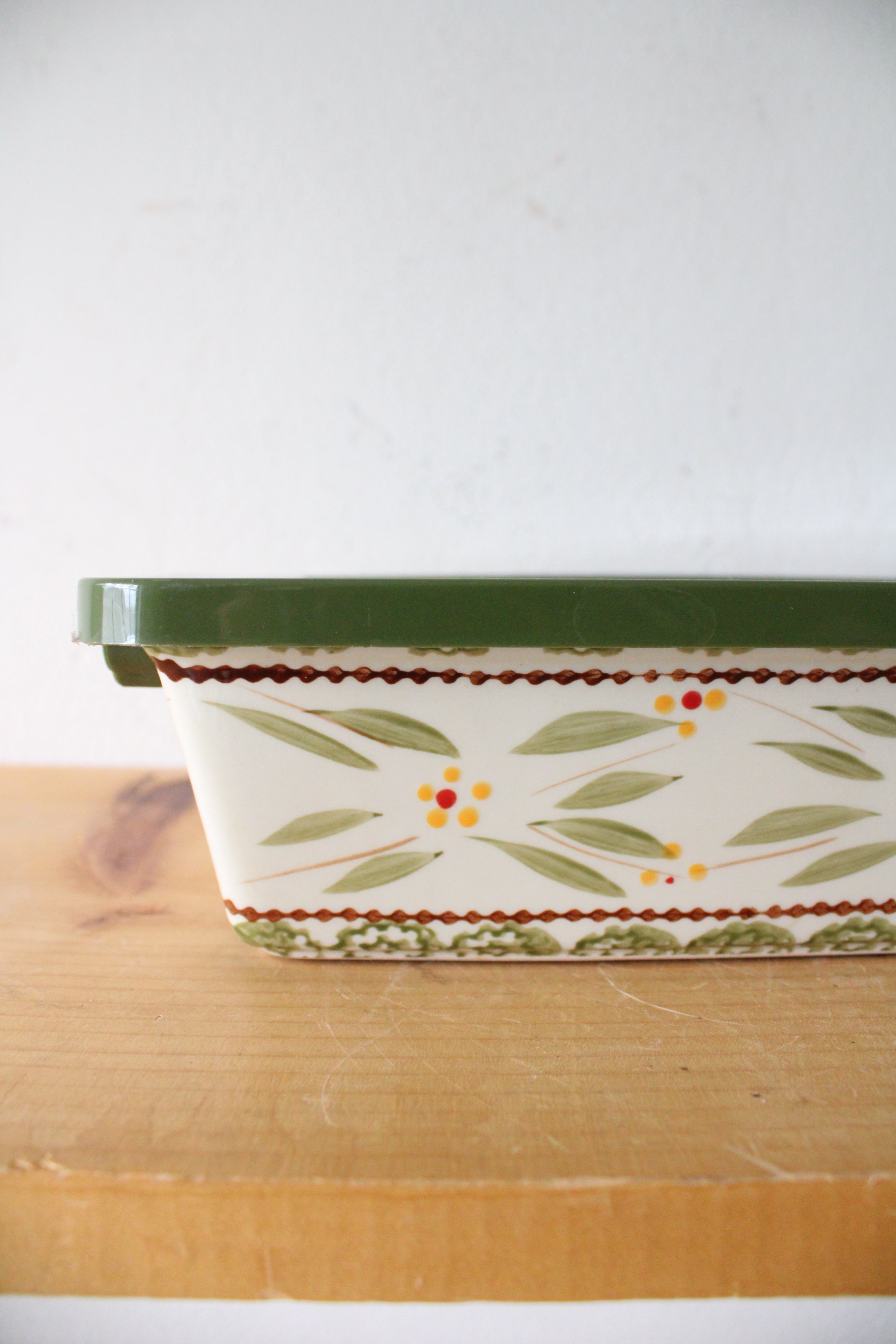 Temptations By Tara Old World Green 2.5 Quart Baking Dish