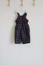 ZeroXposure Black Gray Plaid Snow Bib Suit | 6-9 MO