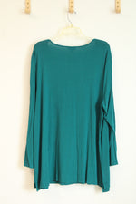 J. Jill Dark Turquoise Long Sleeved Top | 3X