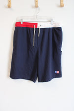 Nautica Navy Blue Cotton Blend Shorts | 1XL