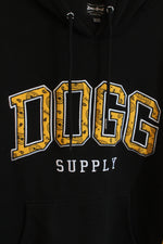 Dogg Supply Yellow White and Black Colorblock Hooded Sweatshirt | 2XL