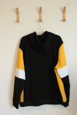 Dogg Supply Yellow White and Black Colorblock Hooded Sweatshirt | 2XL