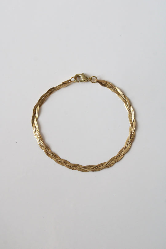 14K Yellow Gold Braided Bracelet