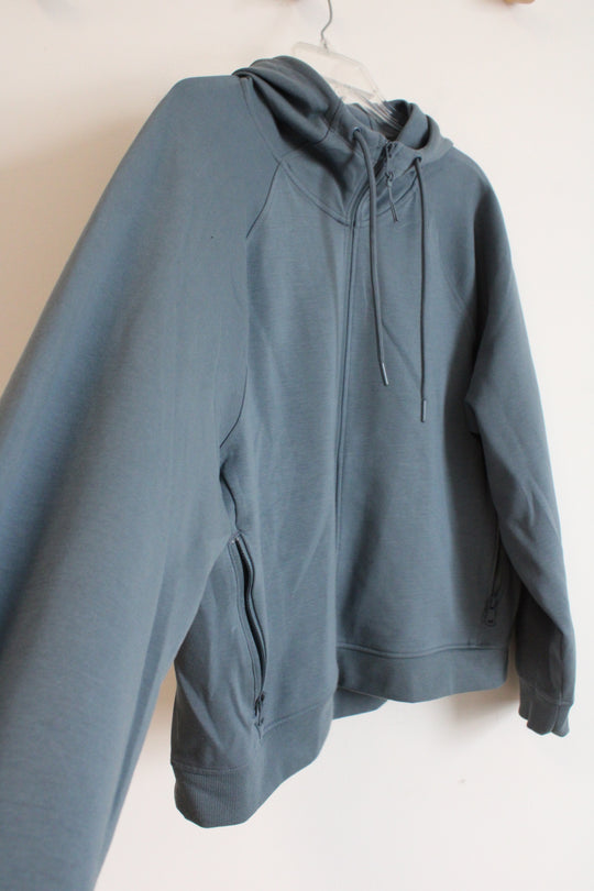 Old Navy Active Dynamic Fleece Dusty Blue Zip Up Hoodie | XL