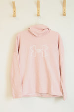 Under Armour Pink Cowl Neck Loose Pullover Sweatshirt | L