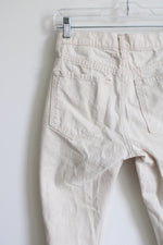 Banana Republic High-Rise Straight Beige Denim Ankle Pant | 25 Petite