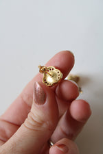 Genuine Pearl & Pink Stone 14K Yellow Gold Earrings