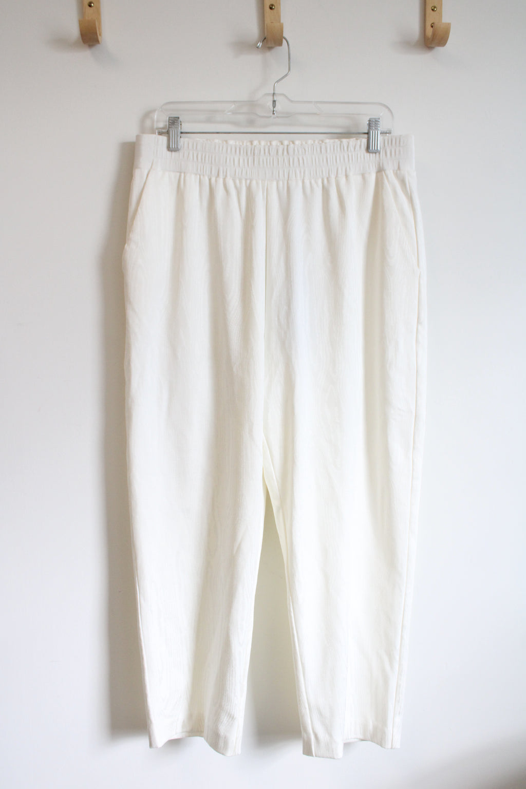 Kobi Halperin White Patterned Wide Leg Pants | L
