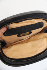 NEW A.Che Black Leather Fringe Clutch