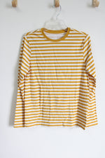 Wonder Nation Yellow Striped Long Sleeved Shirt | 18