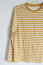 Wonder Nation Yellow Striped Long Sleeved Shirt | 18