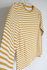 Wonder Nation Yellow Striped Long Sleeved Shirt | 18