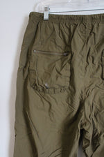 Free People Lightweight Green Oversized Ankle Pants | L