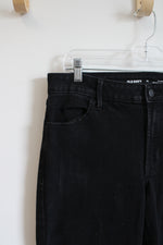 Old Navy Mid-Rise Kicker Bootcut Black Jeans | 12