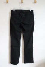 Old Navy Mid-Rise Kicker Bootcut Black Jeans | 12