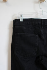 Old Navy Mid-Rise Kicker Bootcut Black Jeans | 12