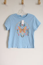 NEW Butterfly Blue Tee | Youth XL (16)