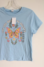 NEW Butterfly Blue Tee | Youth XL (16)