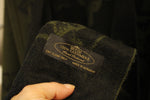 Reversible Olive Green and Black Floral Cashmere Shawl | OS