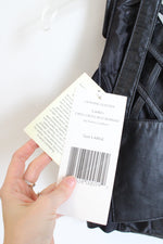 NEW Vance Leathers Black Lattice Fitted Zip Up Vest | L