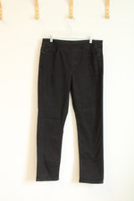 Croft & Barrow Black Elastic Waistband Pull On Jeans | 12