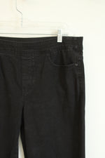 Croft & Barrow Black Elastic Waistband Pull On Jeans | 12