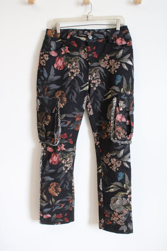 Rebel Vengeance Floral Thick Heavy-Duty Tapestry Pants | 28X30