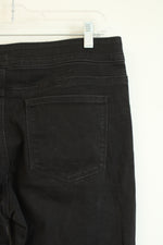 Croft & Barrow Black Elastic Waistband Pull On Jeans | 12