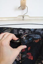 Rebel Vengeance Floral Thick Heavy-Duty Tapestry Pants | 28X30