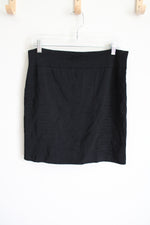 Rock & Republic Black Stretch Knit Mini Skirt | XL