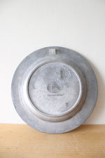 Currier & Ives "Winter In The Country" The Old Grist Mill Pewter Decorative Plate
