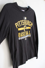 Majestic Authentic Collection Pittsburgh Pirates Black Long Sleeved Shirt | Youth XL (18)