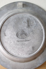 Currier & Ives "Winter In The Country" The Old Grist Mill Pewter Decorative Plate
