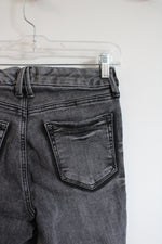 Good American Frayed Hem Gray Skinny Jeans | 4/27