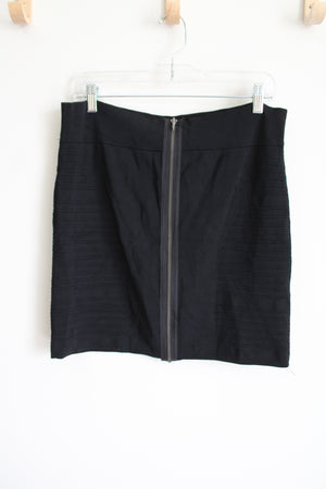 Rock & Republic Black Stretch Knit Mini Skirt | XL